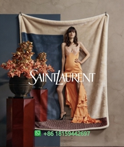 Yves Saint Laurent Throw Blankets
